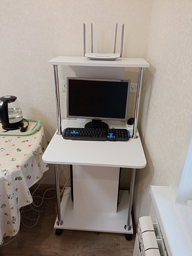 Компьютерный стол КСТ-12 белый  - Уцененный экземпляр фото покупателя 33