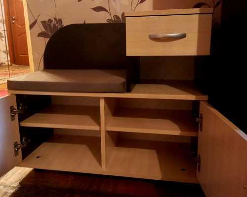 Обувница Аврора дуб млечный / венге фото покупателя 144