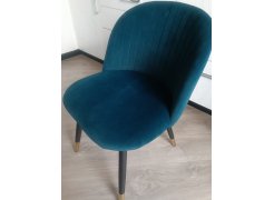 Стул на металлокаркасе Gabi 1 бежевый / черный с серебряными наконечниками фото покупателя 511