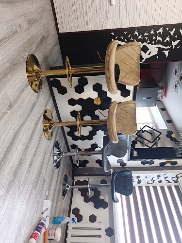Барный стул Porch dark beige / chrome фото покупателя 23