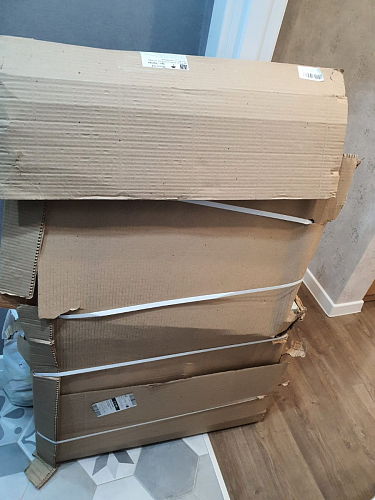 Письменный стол Битти Лофт 116х60х75 дуб вотан / черный матовый фото покупателя 77