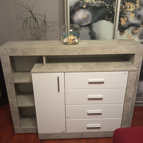 Комод Mирандa atelier / белый глянец фото покупателя 4