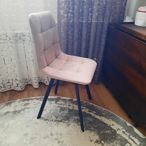 Комплект стульев Чилли 2 шт бежевый / черный фото покупателя 1378