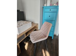 Стул на металлокаркасе Баодин К крутящийся фиолетовый teddy 944 / черный фото покупателя 5