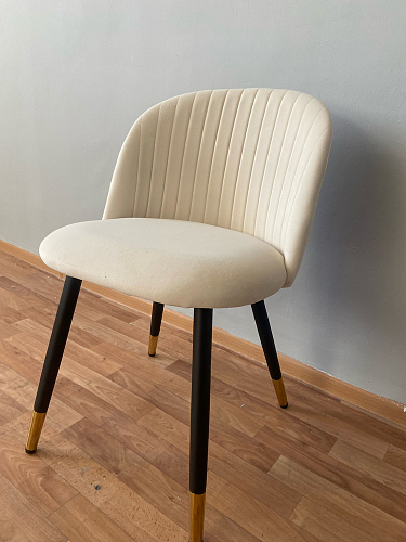 Стул на металлокаркасе Gabi dark beige / black / silver фото покупателя 866