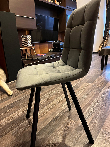 Стул на металлокаркасе Чилли синий / белый фото покупателя 1396