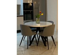 Стул на металлокаркасе Gabi 1 gray / black фото покупателя 496