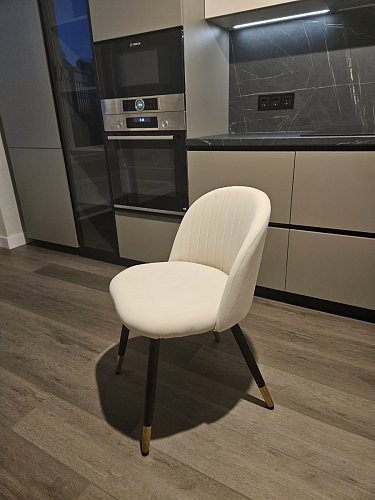 Стул на металлокаркасе Gabi latte / gold / black фото покупателя 395