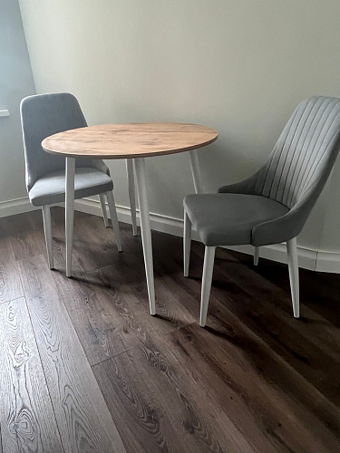 Стул на металлокаркасе Kora gray / black фото покупателя 294