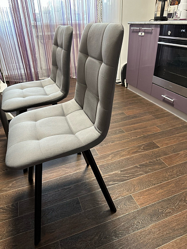 Стул на металлокаркасе Чилли бежевый / белый каркас фото покупателя 684