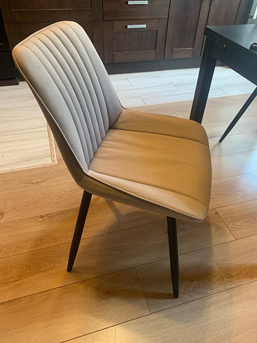 Стул на металлокаркасе Седа К латте / черный фото покупателя 8