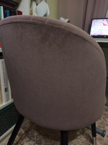 Стул на металлокаркасе Gabi 1 light purple / black / gold фото покупателя 87