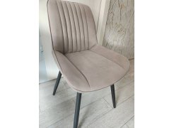 Стул на металлокаркасе Вейв светло-серый (hl 63) / 10К черный каркас фото покупателя 332