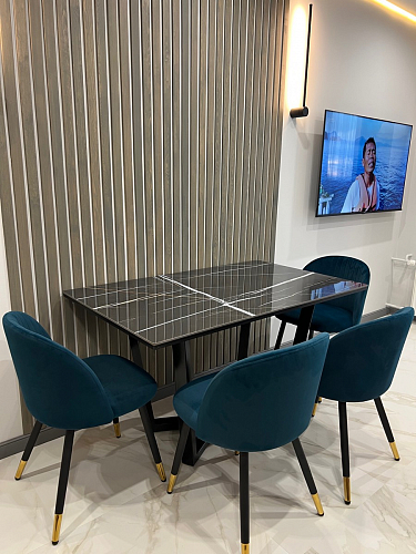 Стул на металлокаркасе Gabi 1 light purple / black фото покупателя 316