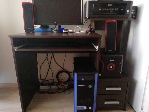 Компьютерный стол Джаз-24 левый дуб молочный фото покупателя 194