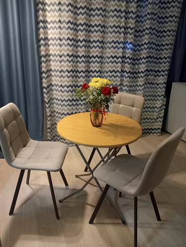 Стул на металлокаркасе Чилли бирюзовый / черный фото покупателя 303