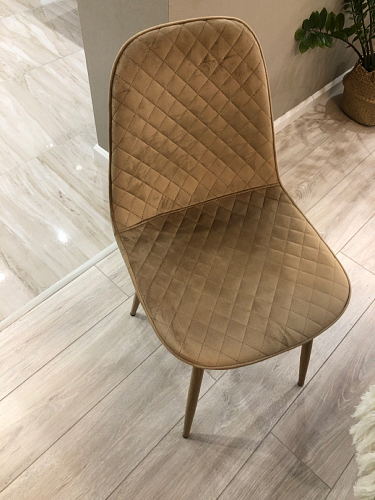 Стул на металлокаркасе Capri dark beige / white фото покупателя 81