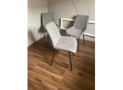 Стул на металлокаркасе Вейв светло-серый (hl 63) / 10К черный каркас фото покупателя 170