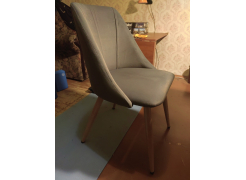 Стул на металлокаркасе Morgan light blue / black фото покупателя 15