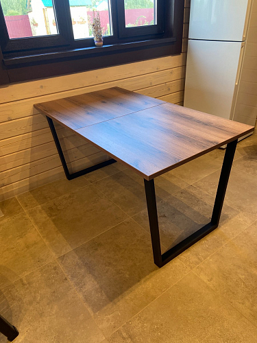 Деревянный стол Лота Лофт 140х80 дуб крафт табачный / черный матовый фото покупателя 419