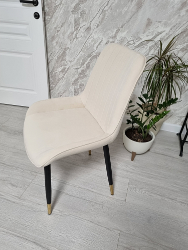 Стул на металлокаркасе Seda 1 latte / black / gold фото покупателя 5