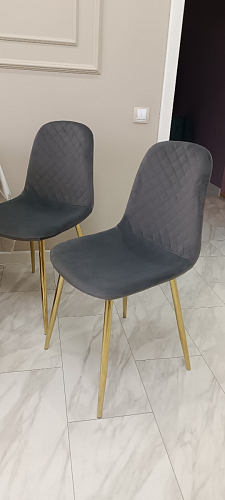 Стул на металлокаркасе Dabl 01 champagne / gold фото покупателя 20