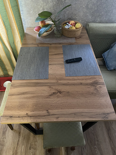 Деревянный стол Лота Лофт 120x75 дуб крафт табачный / черный матовый фото покупателя 1003