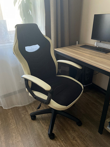 Компьютерное кресло Gamer черное / бежевое фото покупателя 31