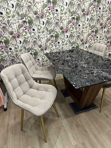 Стол Иматра 140 белый / дуб вотан фото покупателя 4