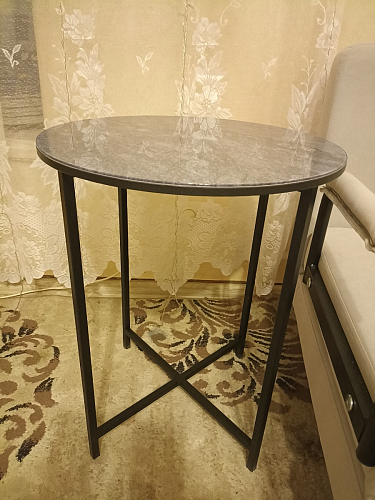 Журнальный столик Волопас белый мрамор фото покупателя 1