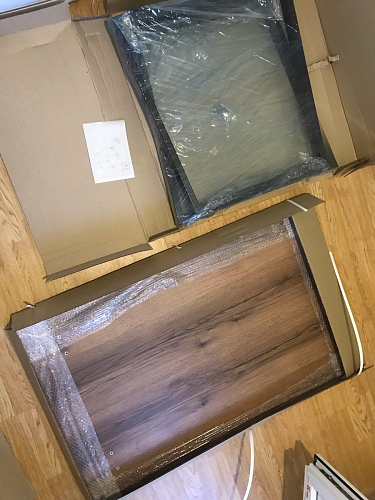 Стол Лота Лофт 120 32 мм бетон / черный матовый фото покупателя 386