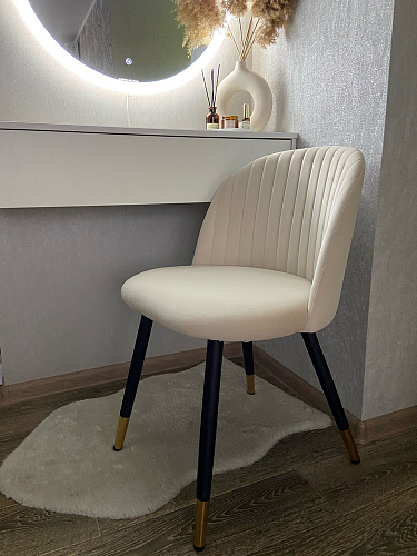 Стул на металлокаркасе Gabi latte / gold / black фото покупателя 881