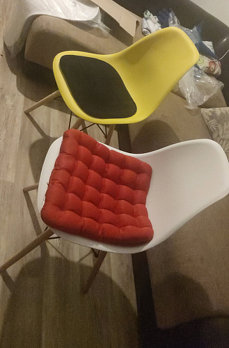 Стул Сindy Eames/Синди Имс мод. 001 yellow / natural фото покупателя 61