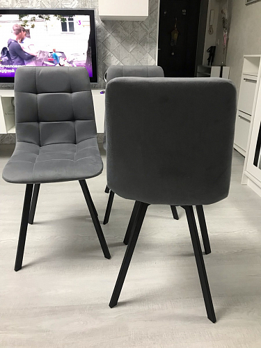 Стул на металлокаркасе Чилли зеленый / черный фото покупателя 763