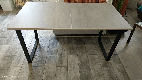 Деревянный стол Лота Лофт 140х80 дуб крафт табачный / черный матовый фото покупателя 554