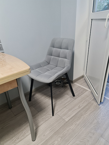 Стул на металлокаркасе Челси бежевый / белый каркас фото покупателя 78