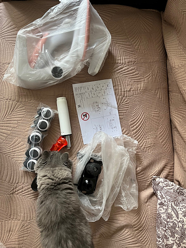 Компьютерное кресло Konfi light gray / blue / white фото покупателя 266