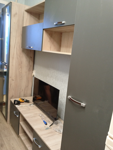 Готовая гостиная Бертелена дуб крафт серый / серый графит фото покупателя 60