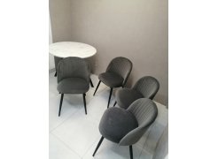 Стул на металлокаркасе Gabi gray / black фото покупателя 382