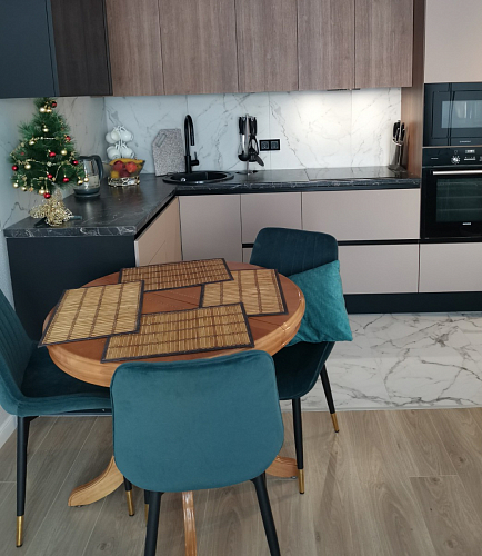 Стул на металлокаркасе Seda 1 latte / black / gold фото покупателя 32