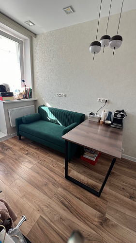 Деревянный стол Лота Лофт 140х80 черный матовый / бетон светлый фото покупателя 757