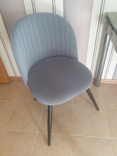 Стул на металлокаркасе Gabi 1 темно-серый / черный фото покупателя 273