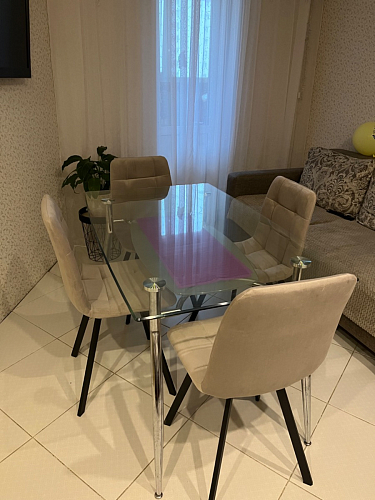 Стул на металлокаркасе Чилли зеленый / черный фото покупателя 1231