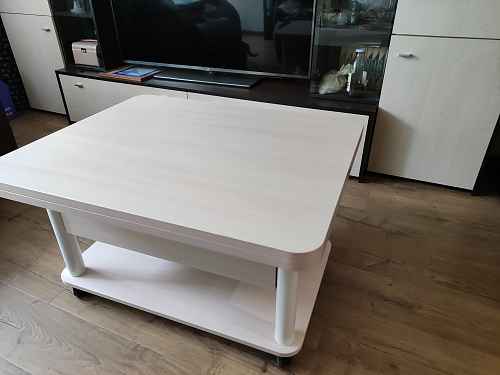 Стол-трансформер Виват дуб вотан / хром фото покупателя 19