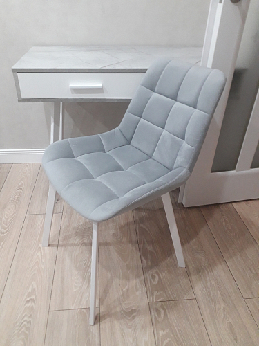 Стул на металлокаркасе Челси велюр коричневый / черный каркас фото покупателя 64