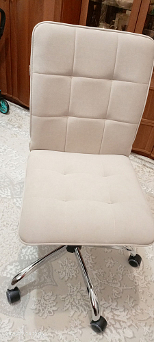 Компьютерное кресло One/Ван флок молочный 4 фото покупателя 3