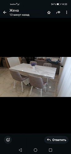 Керамический стол Хасселвуд 160(220)х90х77 baolai / черный фото покупателя 7