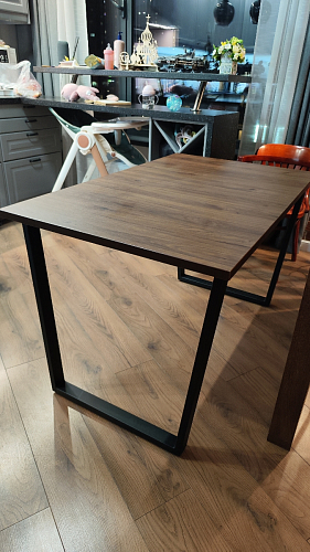 Стол раскладной Лота Лофт 120 25 мм юта / черный матовый фото покупателя 15