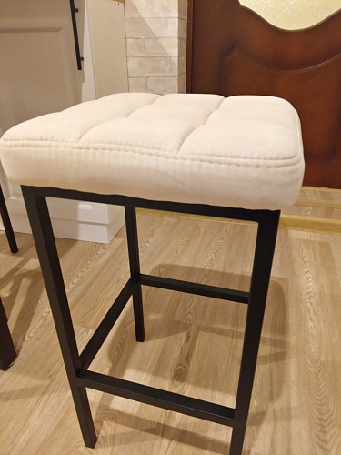 Полубарный стул Лофт мадера 20 / белый матовый фото покупателя 186