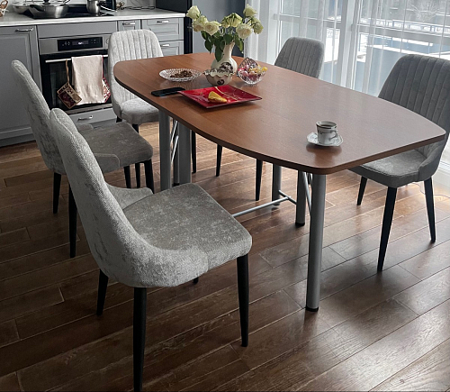 Стул на металлокаркасе Kora black / gray фото покупателя 360